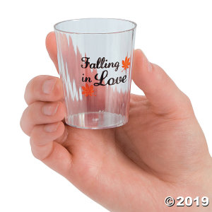Falling in Love Plastic Shot Glasses (50 Piece(s))