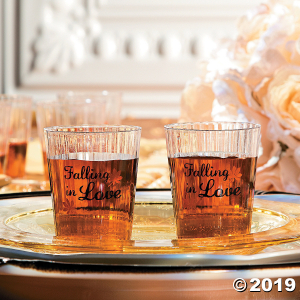 Falling in Love Plastic Shot Glasses (50 Piece(s))