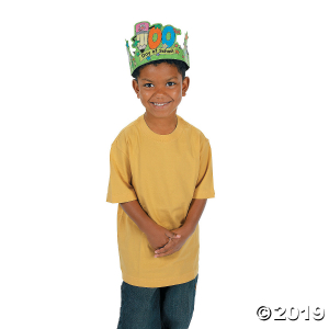 Color Your Own 100th Day of School Crowns (Per Dozen)