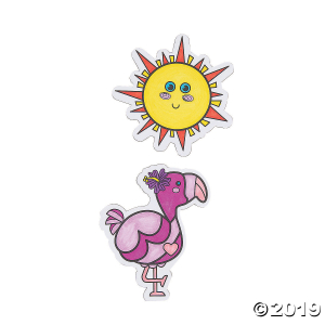 Color Your Own Summer Magnets (Per Dozen)