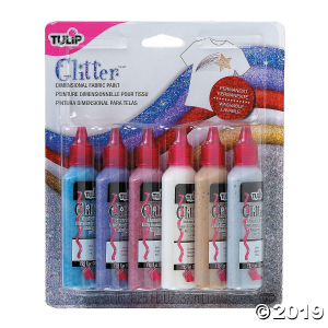 Tulip® Glitter Assorted Colors Dimensional Fabric Paint - Set of 6 (1 Set(s))