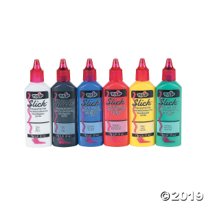 1.25-Oz. Tulip® Slick Assorted Colors Dimensional Fabric Paint - Set of 6 (1 Unit(s))