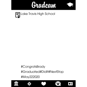 Personalized Instaframe Graduation Photo Booth Cutout (1 Piece(s))