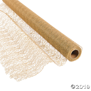Gold Glitter Fabric Roll (1 Roll(s))