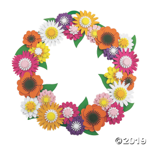 Spring Flower Wreath Craft Kit (1 Piece(s))
