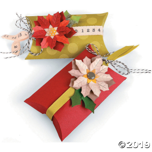 Jen Long Sizzix® Thinlits Poinsettias & Pillow Box Cutting Dies (1 Set(s))