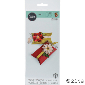 Jen Long Sizzix® Thinlits Poinsettias & Pillow Box Cutting Dies (1 Set(s))