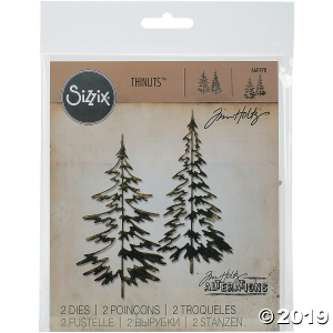 Tim Holtz® Sizzix® Thinlits Woodland Trees Cutting Dies (1 Set(s))
