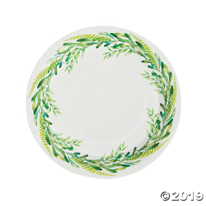 Spring Greenery Paper Dinner Plates (8 Piece(s))
