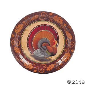 Thanksgiving Turkey Paper Dinner Plates (8 Piece(s))