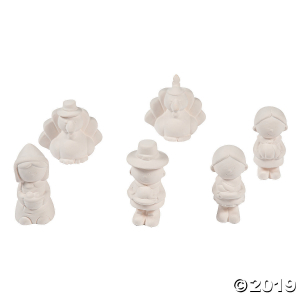 DIY Ceramic Thanksgiving Friends (Per Dozen)