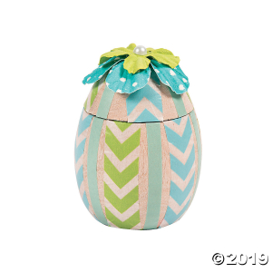 DIY Unfinished Wood Eggs with Lids (Per Dozen)