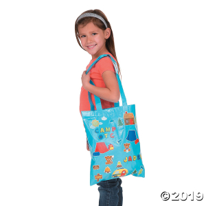 Camp Laminated Tote Bag Craft Kit (Makes 6)