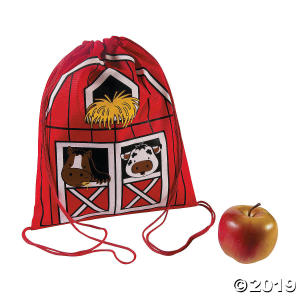 Medium Barnyard Drawstring Bags (Per Dozen)