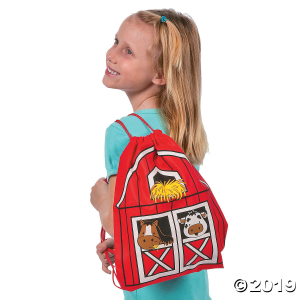 Medium Barnyard Drawstring Bags (Per Dozen)