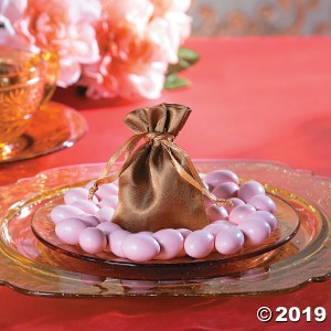 Mini Copper Drawstring Treat Bags (50 Piece(s))