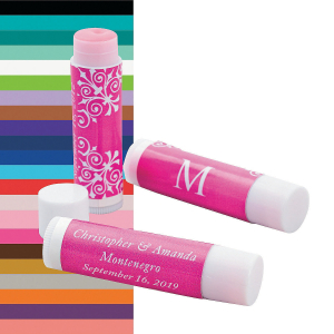 Monogrammed Wedding Lip Covers (Per Dozen)