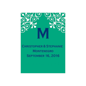 Monogrammed Wedding Lip Covers (Per Dozen)