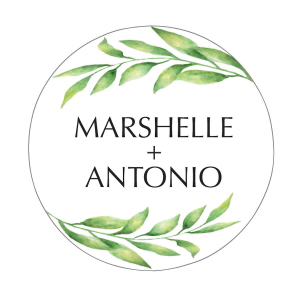 Personalized Spring Greenery Favor Stickers (144 Piece(s))