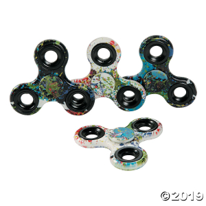 Paint Splatter Fidget Spinners (Per Dozen)