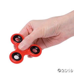 Fidget Spinners with Black Trim Assortment (Per Dozen)