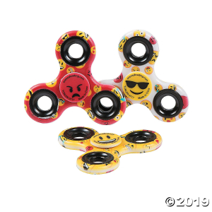 Smile Face Emoji Fidget Spinners (Per Dozen)