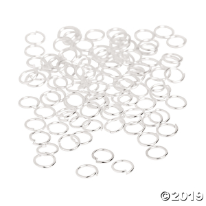 Silvertone Metal Jumprings - 6mm (100 Piece(s))
