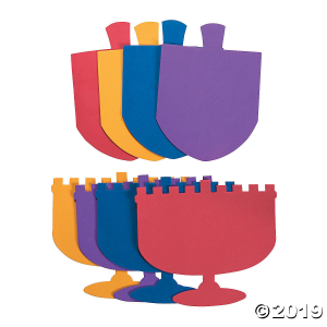 Jumbo Hanukkah Shapes (24 Piece(s))