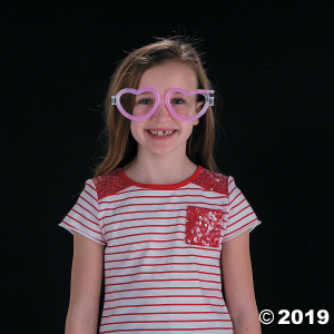 Heart & Star Glow Glasses (Per Dozen)