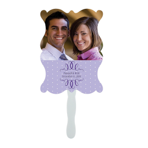 Custom Photo Wedding Hand Fans (Per Dozen)
