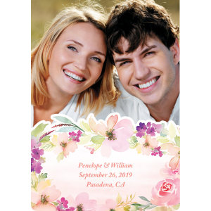 Custom Photo Garden Party Wedding Favor Fans (Per Dozen)