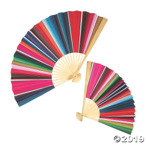 Cinco de Mayo Bamboo Paper Hanging Fans (1 Set(s))