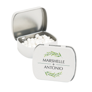 Personalized Spring Greenery Mint Tins (24 Piece(s))