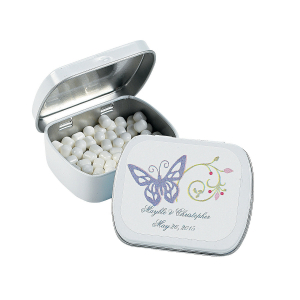Personalized Spring Wedding Tins with Mints (24 Piece(s))