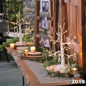 Tabletop White Light-Up Tree (1 Piece(s))