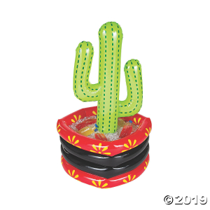 Inflatable Fiesta Cactus in Pool Cooler (1 Piece(s))