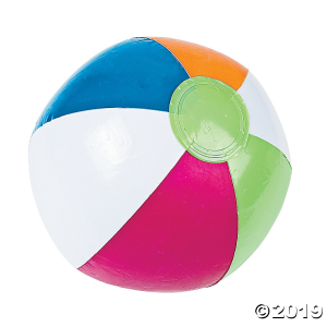 Inflatable 10" Bright Spring Medium Beach Balls (Per Dozen)