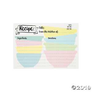 Bridal Shower Recipe Cards (24 Piece(s))