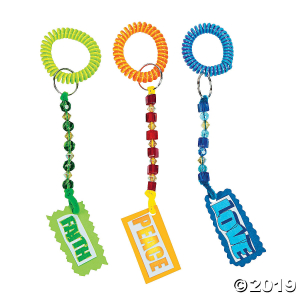 Neon Coil Keychains (Per Dozen)