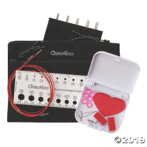 Chiaogoo Twist Red Lace Intchg Knitting Needle 5" Tip Set-Mini Complete (1 Set(s))