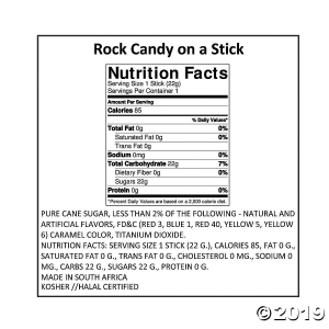 Pink Rock Candy Lollipops (Per Dozen)