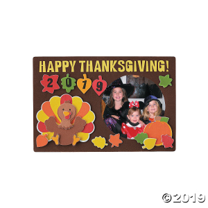 Thanksgiving Picture Frame Magnet Craft Kit (Makes 12)