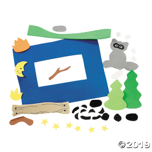 Camp Raccoon Picture Frame Magnet Craft Kit (Makes 12)