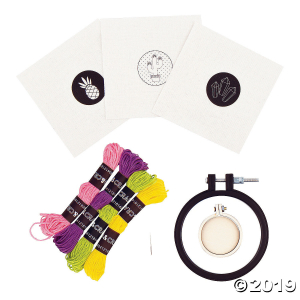 Fashion Angels® Chill Out & Craft Mini Embroidery Kit (Makes 1)