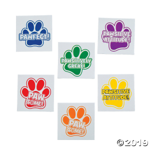 Paw Print Motivational Tattoos (72 Piece(s))
