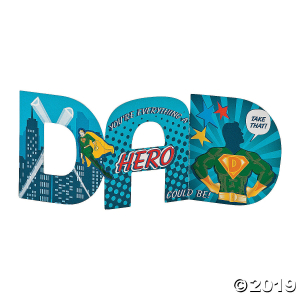 Super Dad Father's Day Sticker Cards (Per Dozen)