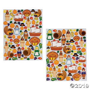 Thanksgiving Sticker Sheets (Per Dozen)
