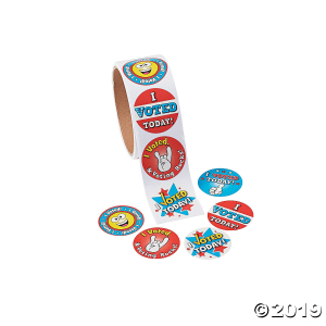 I Voted Today Stickers (1 Roll(s))