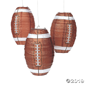 Football Hanging Paper Lanterns (3 Piece(s))