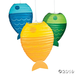 Little Fisherman Hanging Paper Lanterns (3 Piece(s))